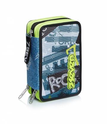 Пенал із наповненням Seven 3 Сompartments Urban rock (301012004699) Пенал із наповненням Seven 3 Сompartments Urban rock (301012004699)