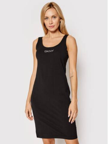 DKNY Sport Повсякденна сукня DP1D4465 Чорний Slim Fit DKNY Sport Повсякденна сукня DP1D4465 Чорний Slim Fit