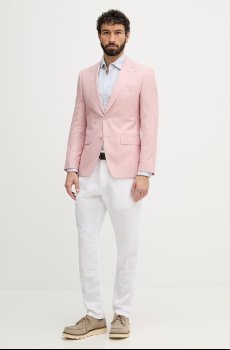 BOSS однобортный пиджак для мужчин из шерсти Huge