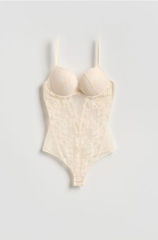 Reserved - Мереживне боді - кремовий - 737HQ-01X