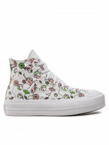 Converse Кеди Chuck Taylor All Star Lift Platform Pink Lemonade A07561C Білий Converse Кеди Chuck Taylor All Star Lift Platform Pink Lemonade A07561C Білий