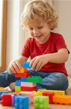 Набір Будівельних Кубиків - різнобарвний