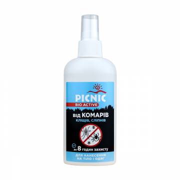 Спрей Picnic® Bio Active от комаров и клещей, 100 мл Спрей Picnic® Bio Active от комаров и клещей, 100 мл