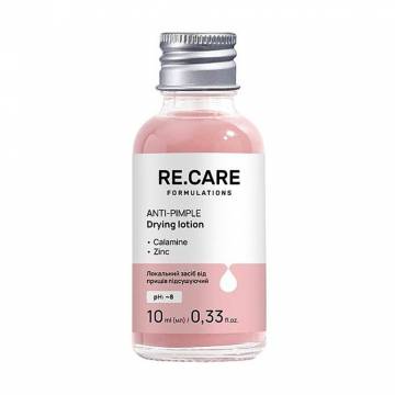 Подсушивающее локальное средство для лица Re.Care Anti-Pimple Drying Lotion от прыщей, с каламином и цинком, 10 мл Подсушивающее локальное средство для лица Re.Care Anti-Pimple Drying Lotion от прыщей, с каламином и цинком, 10 мл