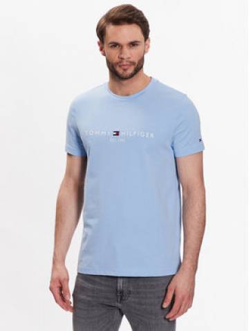 Tommy Hilfiger Футболка Logo MW0MW11797 Блакитний Slim Fit Tommy Hilfiger Футболка Logo MW0MW11797 Блакитний Slim Fit