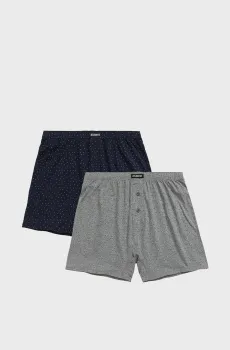 Мужские трусы с узором (2 шт) Разноцветный L Atlantic 2MBX-061