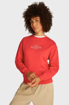 Женский красный свитшот REG HILFIGER Красный L Tommy Hilfiger WW0WW44631