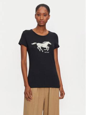 Mustang Футболка Loa 1015450 Чорний Slim Fit Mustang Футболка Loa 1015450 Чорний Slim Fit