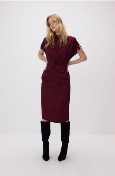 Reserved - Сукня з тваринним принтом - буряковий - 193HU-83X