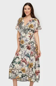 Женское платье с узором Разноцветный L MARC&ANDRE CU23-03-2308