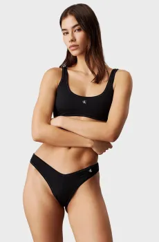 Женские черные трусики от купальника BRAZILIAN Черный S Calvin Klein KW0KW02350