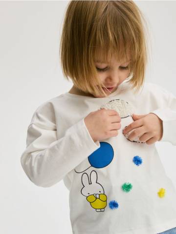 Reserved - BABIES` T-SHIRT - кремовий - 192DB-01X Reserved - BABIES` T-SHIRT - кремовий - 192DB-01X
