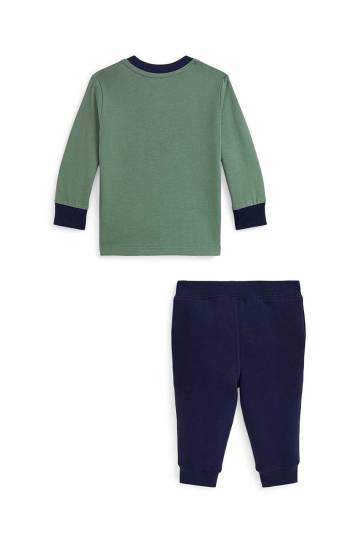 Спортивный костюм для младенцев Polo Ralph Lauren цвет синий 320952883001 Спортивный костюм для младенцев Polo Ralph Lauren цвет синий 320952883001