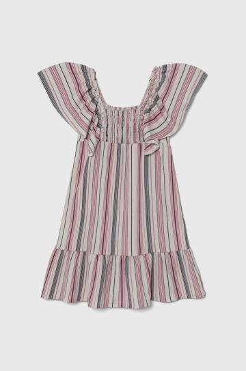 Детское платье Pepe Jeans REGINA цвет фиолетовый mini расклешённое Детское платье Pepe Jeans REGINA цвет фиолетовый mini расклешённое