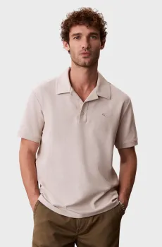 Мужское бежевое поло EASY Бежевый XL Calvin Klein Jeans LV04RF205G