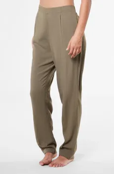 Женские оливковые льняные брюки RYLEY Оливковый S Etam 6535056