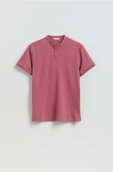 Reserved - Сорочка поло slim - пильно-рожевий - 613IM-39X