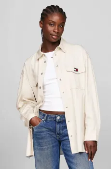 Женская белая рубашка TJW STRUCTURED CARGO Белый XS Tommy Jeans DW0DW18445