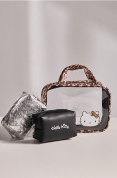 Набір косметичок з леопардовим принтом 3 pack Hello Kitty - різнобарвний