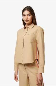 Женская коричневая рубашка Коричневый 38 Lacoste CF250302S
