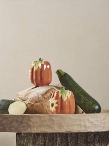 Сільничка і перечниця - помаранчевий