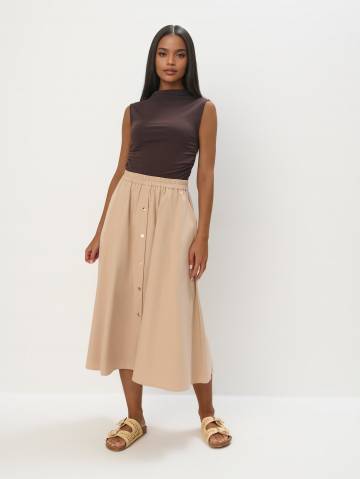 Mohito - Мідіспідниця - бежевий - 32