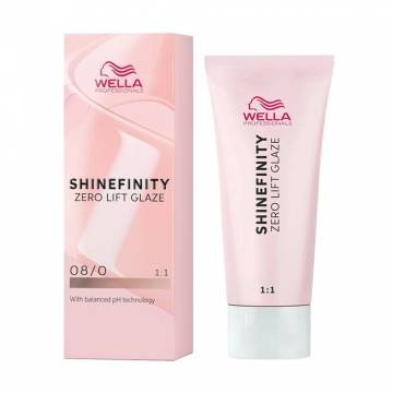 Полуперманентная краска для волос Wella Professionals Shinefinity Zero Lift Glaze 08/0 Natural Latte, 60 мл Полуперманентная краска для волос Wella Professionals Shinefinity Zero Lift Glaze 08/0 Natural Latte, 60 мл