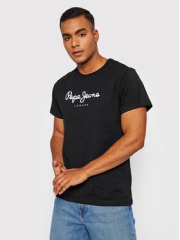 Pepe Jeans Футболка Eggo PM508208 Чорний Regular Fit Pepe Jeans Футболка Eggo PM508208 Чорний Regular Fit