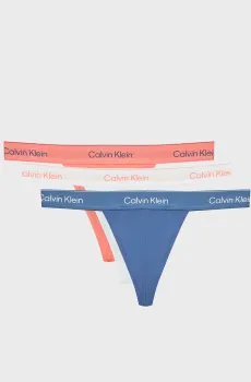 Мужские стринги (3 шт) THONG Разноцветный XL Calvin Klein LV00NB4386