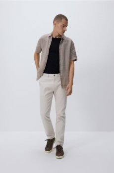 Reserved - Бавовняні штани чінос слім - бежевий - 8355H-08P