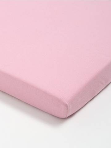 Простирадло з гумкою - пастельний рожевий Простирадло з гумкою - пастельний рожевий