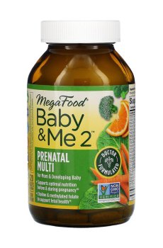 Витамины для беременных MegaFood Baby & Me 2 Prenatal Multi, 120 таблеток