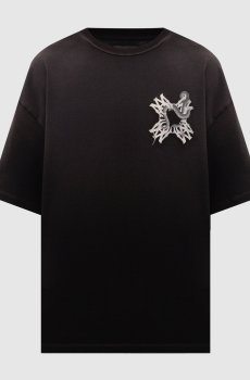 Черная футболка Snake