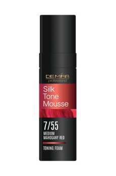 Тонирующая пенка для волос DeMira Professional Silk Tone Mousse 7/55 Medium Mahogany Red, 120 мл