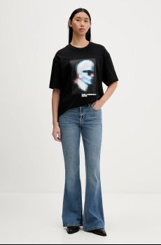 Хлопковая футболка Karl Lagerfeld Jeans