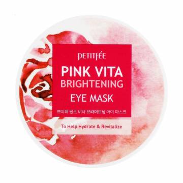 Осветляющие патчи для кожи вокруг глаз Petitfee & Koelf Pink Vita Brightening Eye Mask с эссенцией дамасской розы, 60 шт Осветляющие патчи для кожи вокруг глаз Petitfee & Koelf Pink Vita Brightening Eye Mask с эссенцией дамасской розы, 60 шт