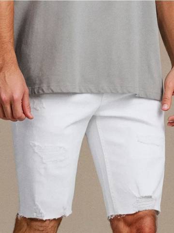 Джинсові шорти - білий