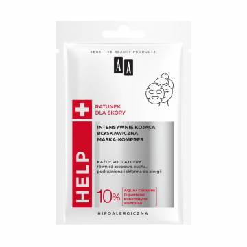 Успокаивающая тканевая маска-компресс для лица AA Help+ Sheet Mask-Compress, 18 мл