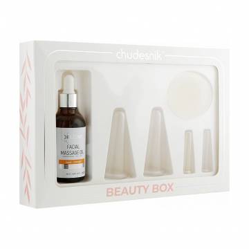 Уценка! Набор для массажа лица chudesnik Beauty Box (вакуумные банки, 4 шт + масло, 50 мл) Уценка! Набор для массажа лица chudesnik Beauty Box (вакуумные банки, 4 шт + масло, 50 мл)