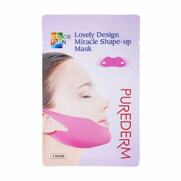 Маска-бандаж для подбородка и скул Purederm Lovely Design Miracle Shape-up Mask, 1 шт Маска-бандаж для подбородка и скул Purederm Lovely Design Miracle Shape-up Mask, 1 шт