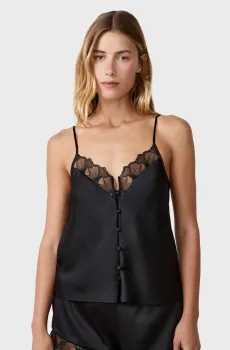 Женский черный топ PRELUDE Черный S Etam 6553546