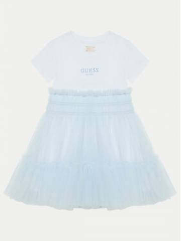 Guess Повсякденна сукня K5RK14 K6YW0 Білий Regular Fit Guess Повсякденна сукня K5RK14 K6YW0 Білий Regular Fit