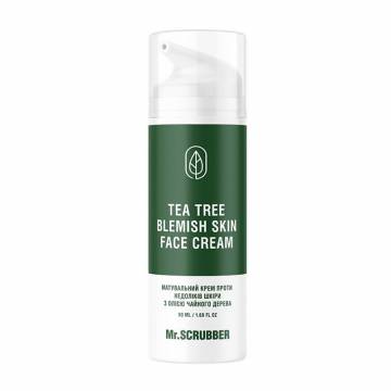Матирующий крем для лица Mr.Scrubber Tea Tree Blemish Skin Face Cream с маслом чайного дерева, 50 мл Матирующий крем для лица Mr.Scrubber Tea Tree Blemish Skin Face Cream с маслом чайного дерева, 50 мл