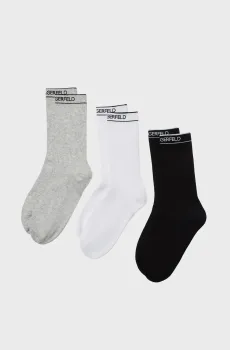 Женские носки (3 пары) ESSENTIAL Разноцветный 39-42 Karl Lagerfeld 235W6005