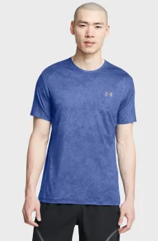Мужская синяя футболка Vanish Elite Vent Prtd Синий M Under Armour 1383669-432