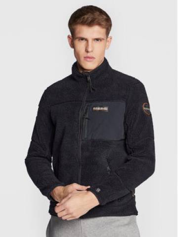 Napapijri Флісовий реглан Yupik NP0A4GNT Чорний Regular Fit Napapijri Флісовий реглан Yupik NP0A4GNT Чорний Regular Fit