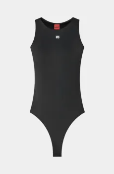 Женское черное боди Черный S HUGO 11443