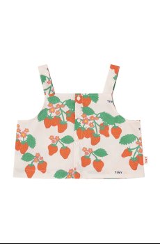 Детский хлопковый топ Tinycottons STRAWBERRIES WOVEN CROP TOP