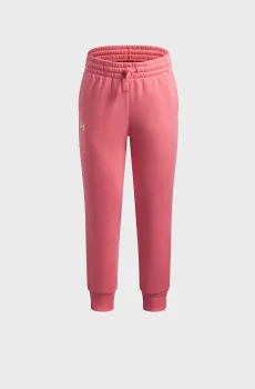 Детские розовые спортивные брюки UA Rival Fleece Joggers Розовый 10 Under Armour 1379525-600