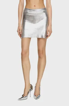 Женская серебристая юбка M-ISI Серебряный S Diesel A15567 0HNAT